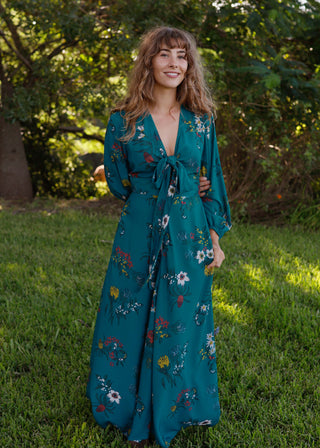 Hideaway Dress Floral Lake