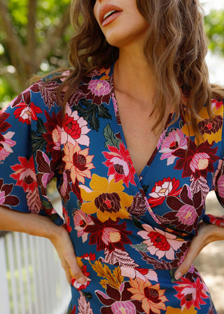 Wilder Wrap Dress Wildflower