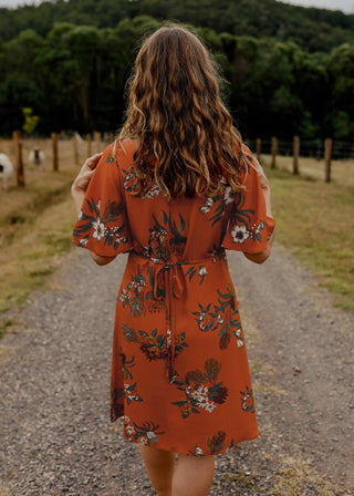 Wilder Wrap Dress Native Floral