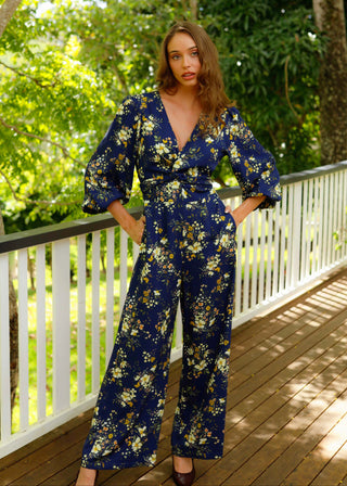 Hideaway Jumpsuit Long Sleeve Evening Posy