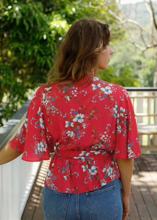 Kelli Blouse Sunset Posy