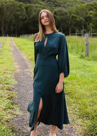 Iris Dress Emerald