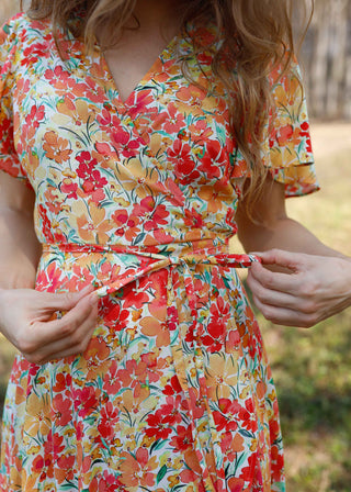 Madeline Wrap Dress Bloom