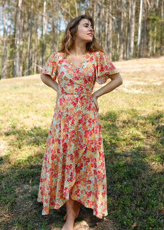 Madeline Wrap Dress Bloom