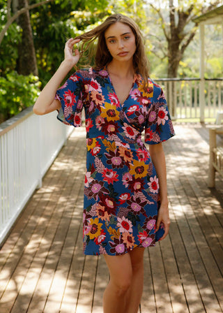 Wilder Wrap Dress Wildflower