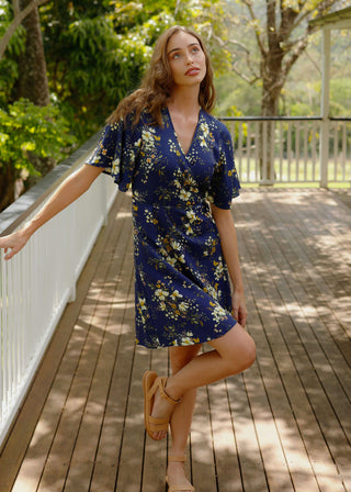 Wilder Wrap Dress Evening Posy