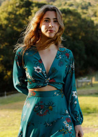 Hideaway Wrap Blouse -Made To Order