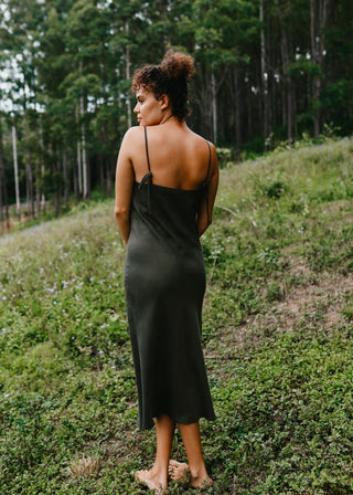 Sunrise Slip Dress Moss